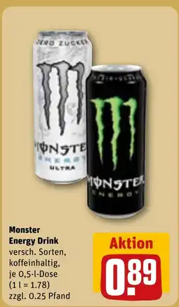 REWE DE Monster Energy Drink tilbud