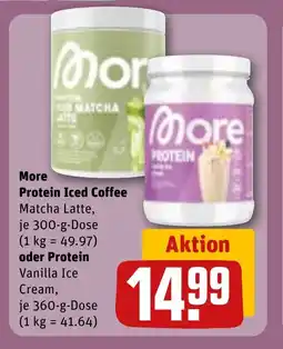 REWE DE More Protein Iced Coffee oder Protein tilbud