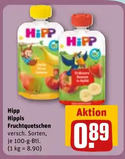 REWE DE Hipp Hippis Fruchtquetschen tilbud