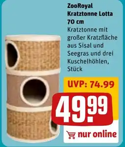 REWE DE ZooRoyal Kratztonne Lotta tilbud