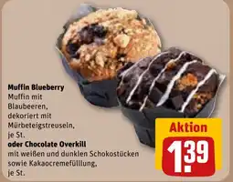 REWE DE Muffin Blueberry oder Chocolate Overkill tilbud