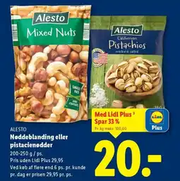 Lidl ALESTO Nøddeblanding eller pistacienødder tilbud
