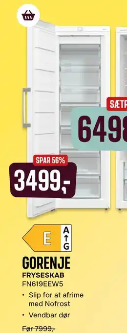 Skousen FRYSESKAB tilbud