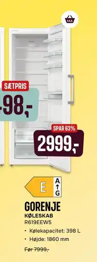 Skousen KØLESKAB tilbud