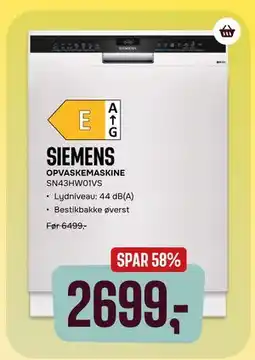 Skousen OPVASKEMASKINE tilbud