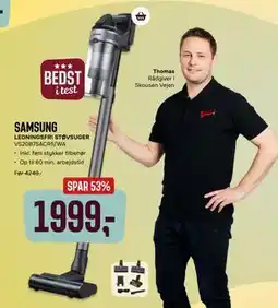 Skousen SAMSUNG LEDNINGSFRI STØVSUGER VS20B75ACR5/WA tilbud