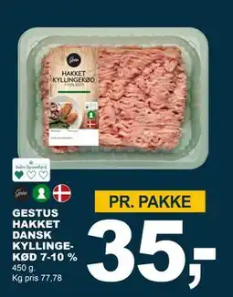 Let-Køb GESTUS HAKKET DANSK KYLLINGEKØD 7-10 % tilbud