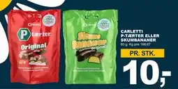 Let-Køb CARLETTI P-TÆRTER ELLER SKUMBANANER tilbud