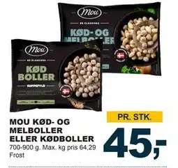 Let-Køb MOU KØD- OG MELBOLLER ELLER KØDBOLLER tilbud