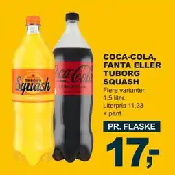 Let-Køb COCA-COLA, FANTA ELLER TUBORG SQUASH tilbud