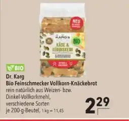 Citti Dr. Karg Bio Feinschmecker Vollkorn-Knäckebrot tilbud