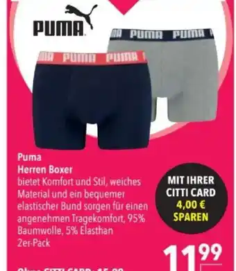 Citti Puma Herren Boxer tilbud