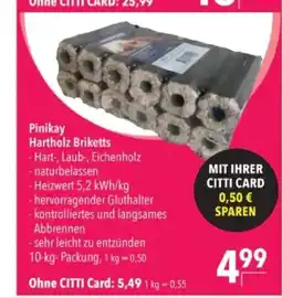 Citti Pinikay Hartholz Briketts tilbud