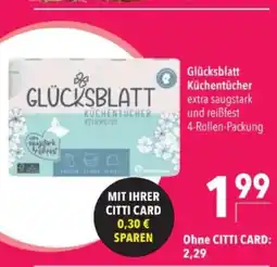 Citti Glücksblatt Küchentücher extra saugstark tilbud