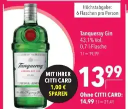 Citti Tanqueray Gin tilbud
