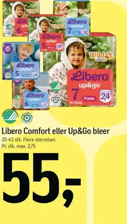 Føtex Libero Comfort eller Up&Go bleer tilbud