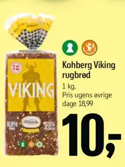Føtex Kohberg Viking rugbrød tilbud