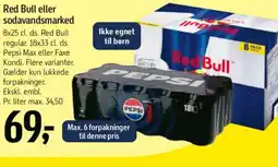 Føtex Red Bull eller sodavandsmarked tilbud