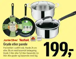 Føtex Jamie Oliver Tefal Gryde eller pande tilbud