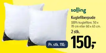 Føtex Salling kuglefiberpude tilbud