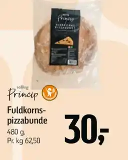 Føtex Princip Fuldkorns- pizzabunde . tilbud