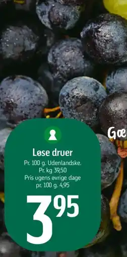 Føtex Løse druer tilbud