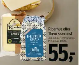 Føtex Riberhus eller Them skæreost tilbud