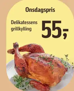 Føtex Delikatessens grillkylling tilbud