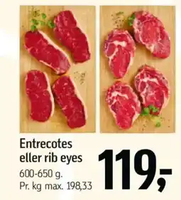 Føtex Entrecotes eller rib eyes tilbud