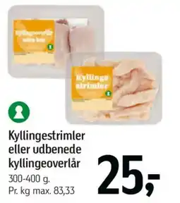 Føtex Kyllingestrimler eller udbenede kyllingeoverlår tilbud