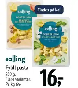 Føtex salling Fyldt pasta tilbud