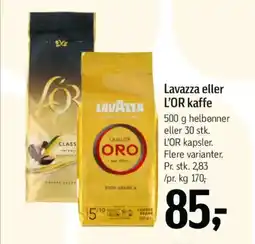 Føtex Lavazza eller L'OR kaffe tilbud