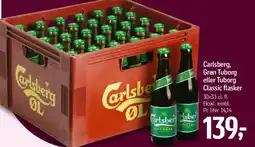Føtex Carlsberg, Grøn Tuborg eller Tuborg Classic flasker tilbud