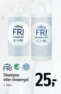 Føtex Salling Fri Shampoo eller showergel tilbud