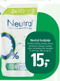 Føtex Neutral hudpleje tilbud