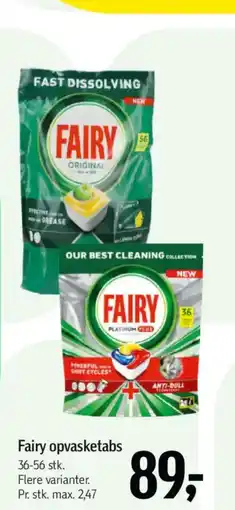 Føtex Fairy opvasketabs tilbud