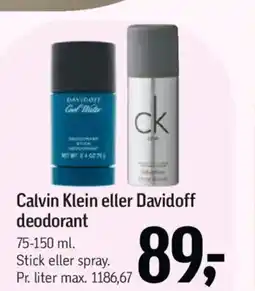 Føtex Calvin Klein eller Davidoff deodorant tilbud