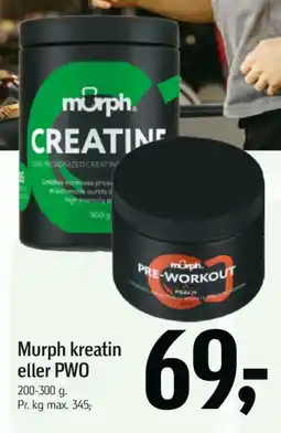 Føtex Murph kreatin eller PWO tilbud