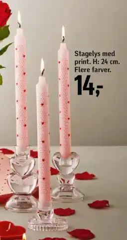 Føtex Stagelys med print tilbud