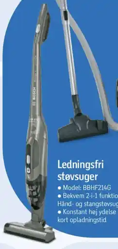 Føtex BOSCH Ledningsfri støvsuger tilbud