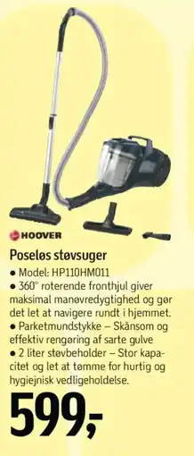 Føtex HOOVER Poseløs støvsuger tilbud