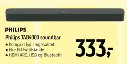 Føtex PHILIPS TAB4000 soundbar tilbud