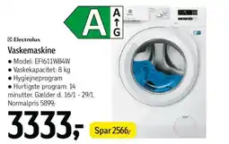 Føtex Electrolux Vaskemaskine tilbud