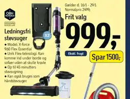 Føtex OBH NORDICA Ledningsfri støvsuger tilbud