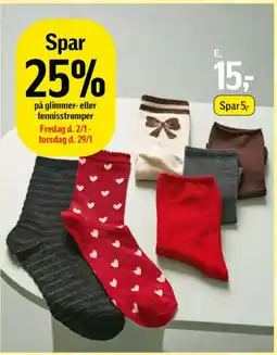 Føtex F.eks. glimmerstrømper tilbud