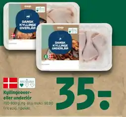 Coop 365 Kyllingeover- eller underlår tilbud
