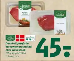 Coop 365 Danske Egnsgårde kalvewienerschnitzel eller kalvesteak tilbud