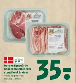 Coop 365 Danske Egnsgårde nakkekoteletter eller stegeflæsk i skiver tilbud