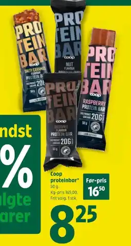 Coop 365 Coop proteinbar tilbud