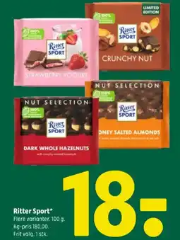 Coop 365 Ritter Sport tilbud